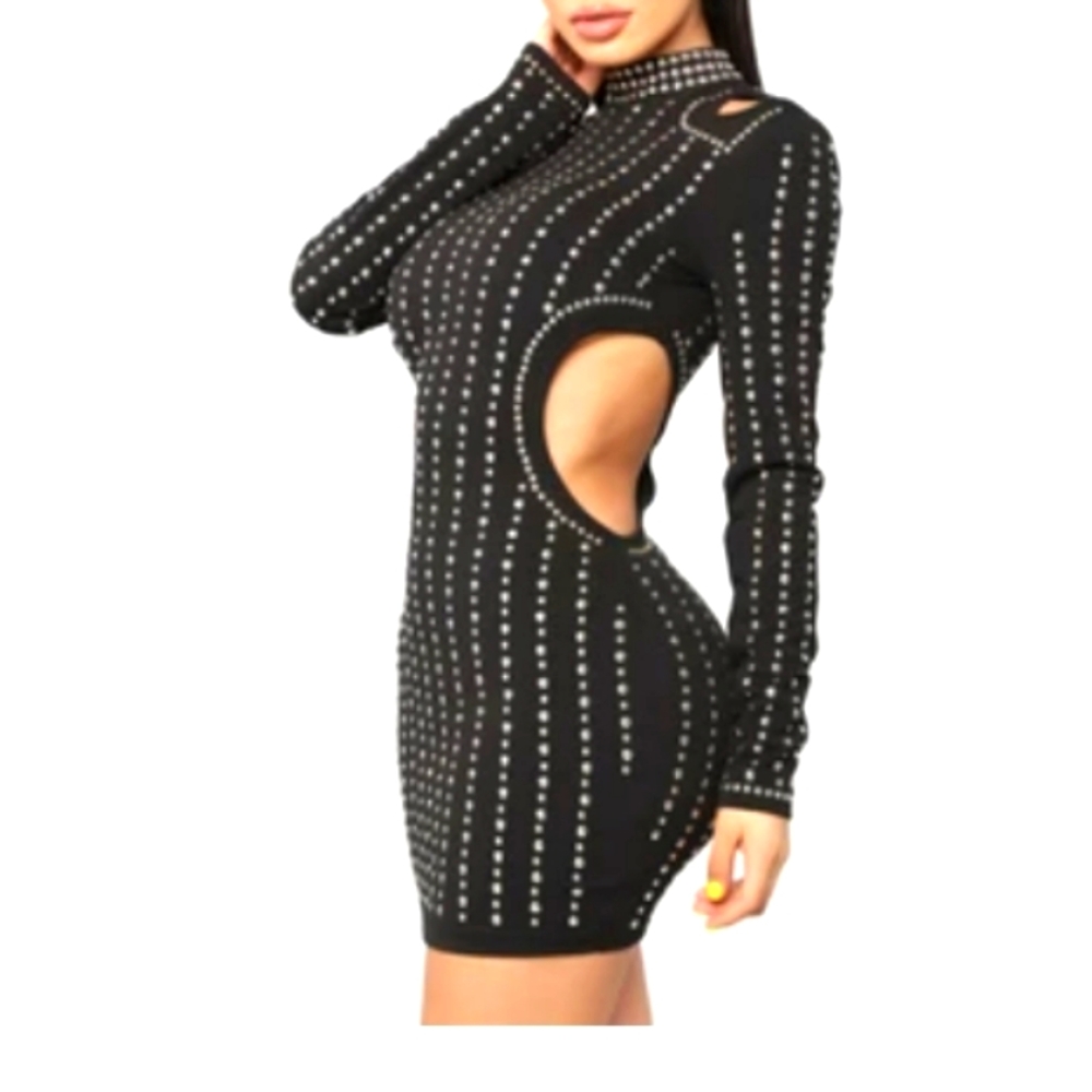 Cut out mini dress